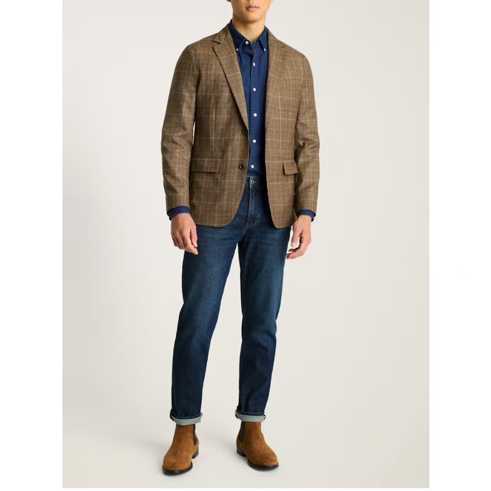 Bonobos Brown Plaid Blazer
